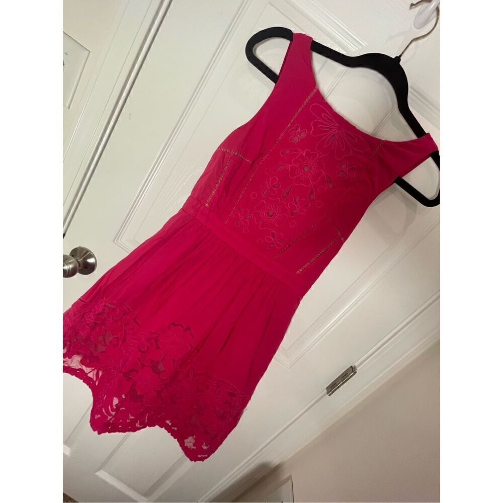 Moulinette Soeurs women’s size 0 hot pink dress Anthropologie